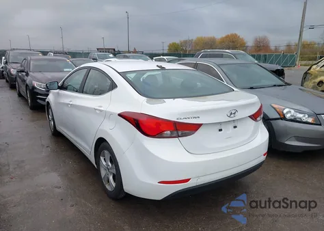 2016 Hyundai Elantra Value Edition из США, поврежденный, VIN 5NPDH4AE7GH712384